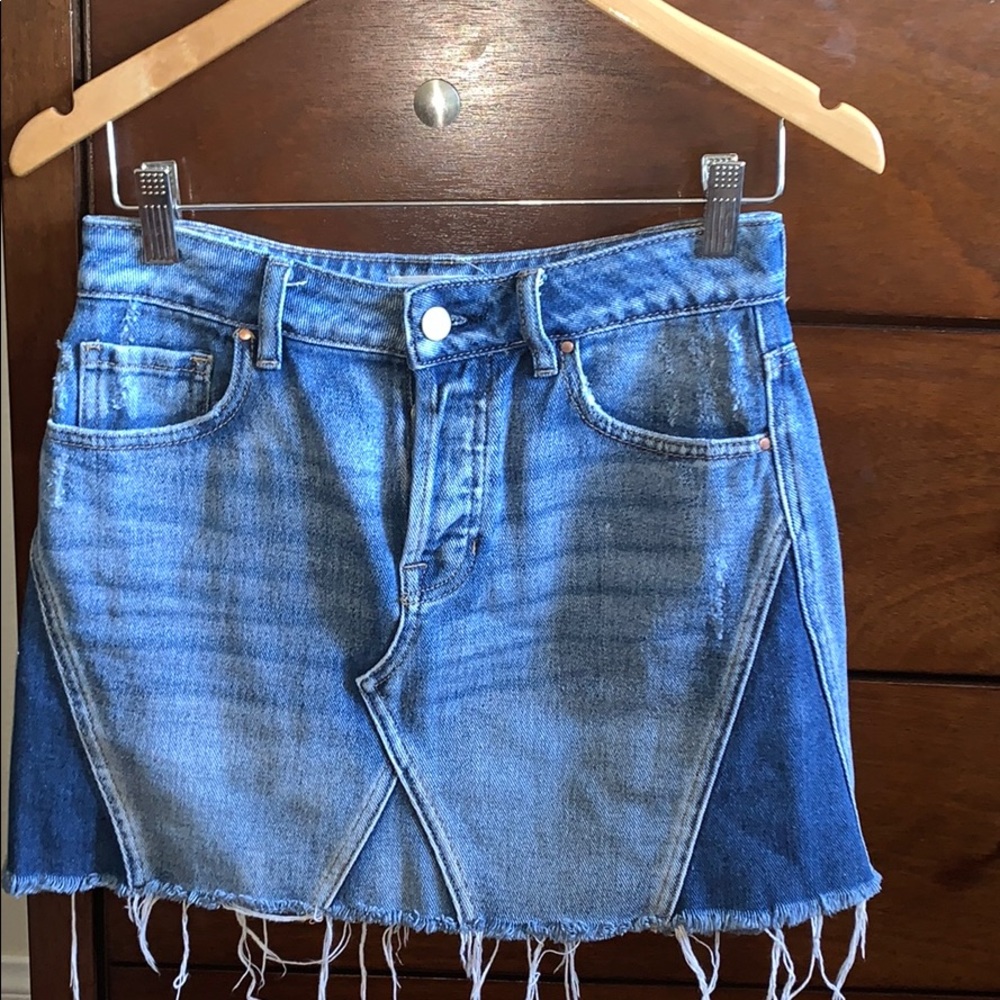 pacsun denim skirt